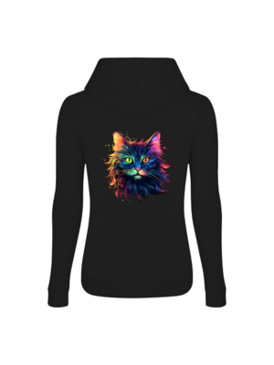 Frauen Hoodie Katze Schwarz Fantasie Frauen Hoodie Katze Schwarz Fantasie