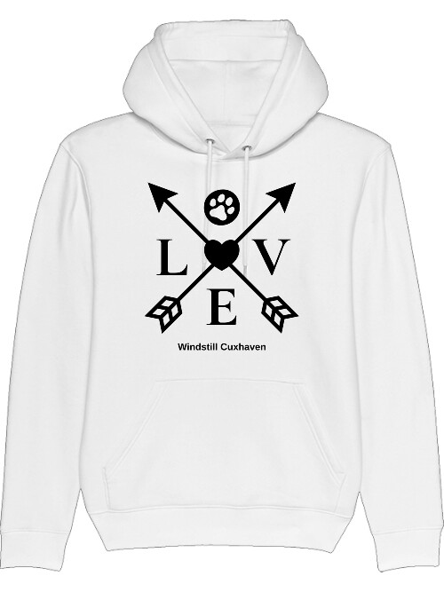 Premium Bio Hoodie Love Pfeile Unisex Premium Bio Hoodie Love Pfeile Unisex