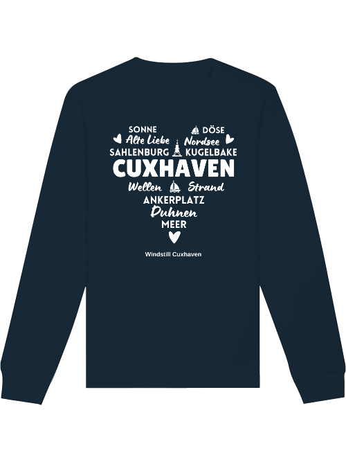 Sweatshirt Cuxhaven Herz Unisex Sweatshirt Cuxhaven Herz Unisex