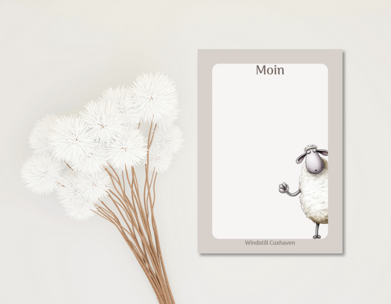 Notizblock A6 "Moin"