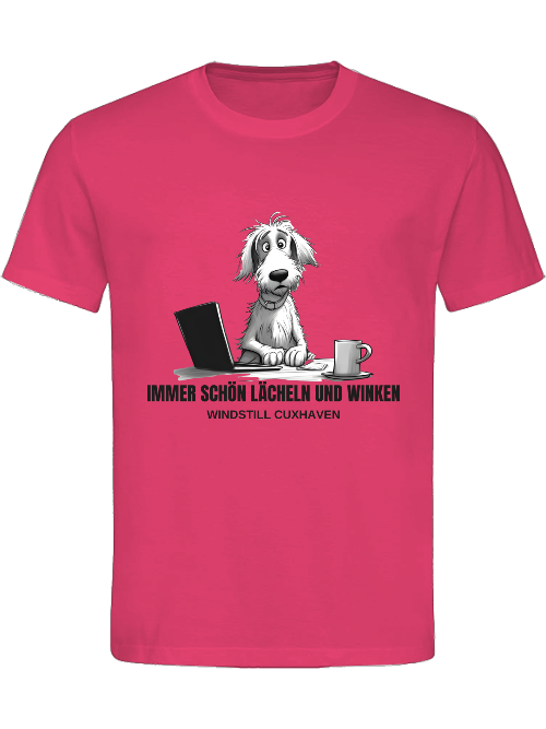 T-Shirt Normal Fit Lächeln und Winken Unisex T-Shirt Normal Fit Lächeln und Winken Unisex