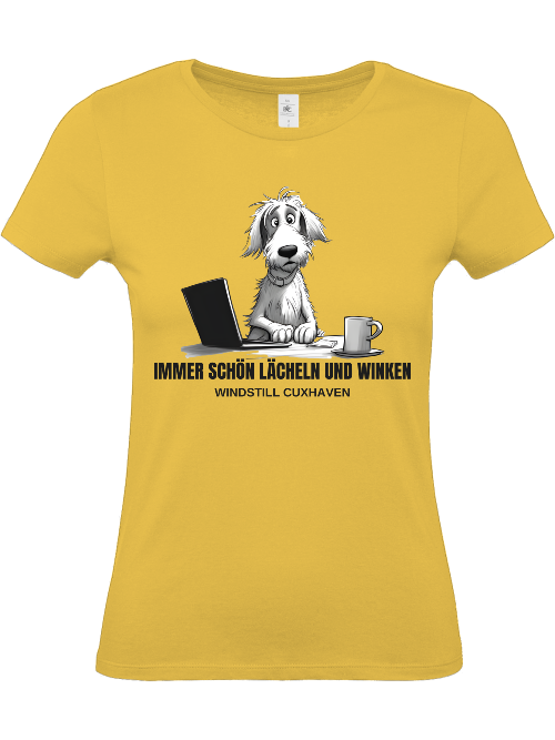 T-Shirt Slim Fit Lächeln und Winken T-Shirt Slim Fit Lächeln und Winken