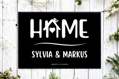 Fußmatte Home personalisierbar Fußmatte Home personalisierbar