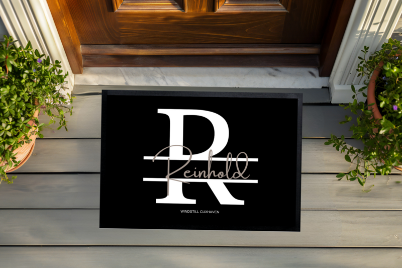 Fußmatte Monogramm personalisierbar Fußmatte Monogramm personalisierbar