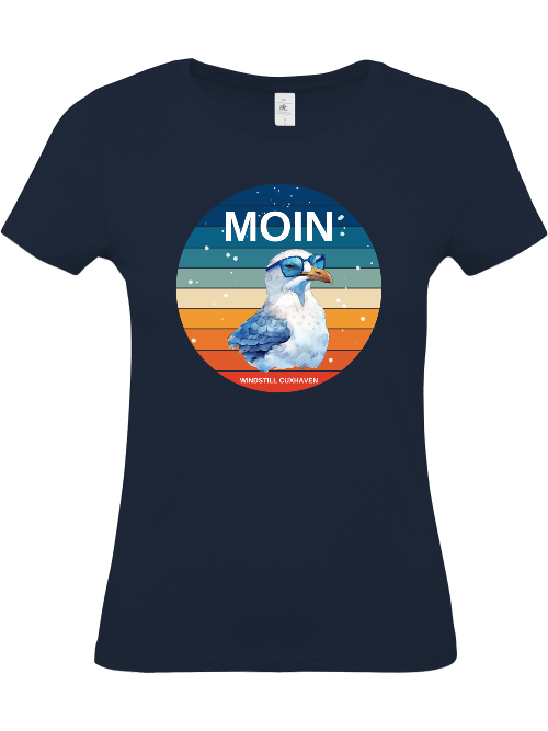 T-Shirt Slim Fit Möwe Moin T-Shirt Slim Fit Möwe Moin