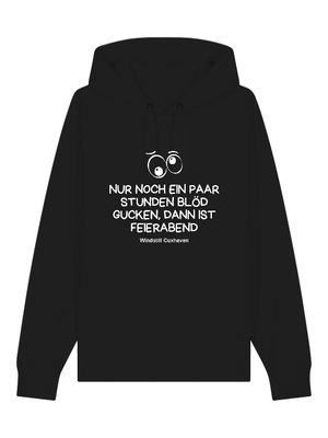 Premium Bio Hoodie Blöd Gucken Unisex Premium Bio Hoodie Blöd Gucken Unisex