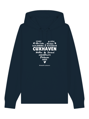 Premium Bio Hoodie Cuxhaven Herz Unisex Premium Bio Hoodie Cuxhaven Herz Unisex