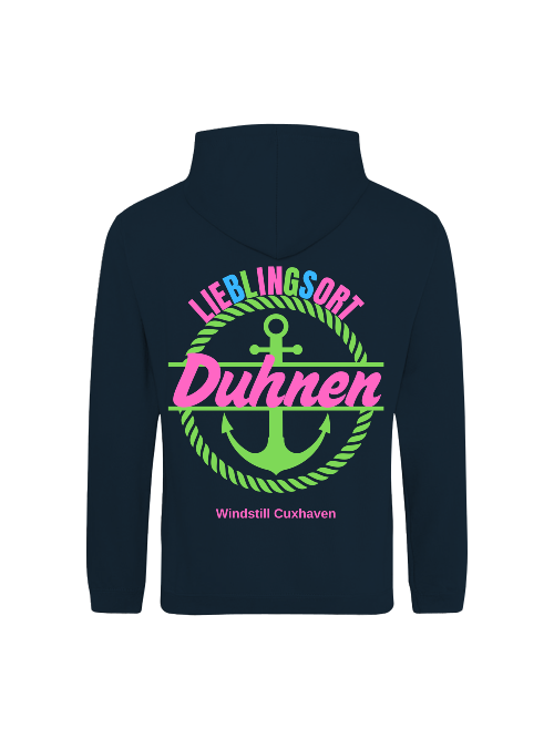 Hoodie Lieblingsort Duhnen grün Unisex Hoodie Lieblingsort Duhnen grün Unisex