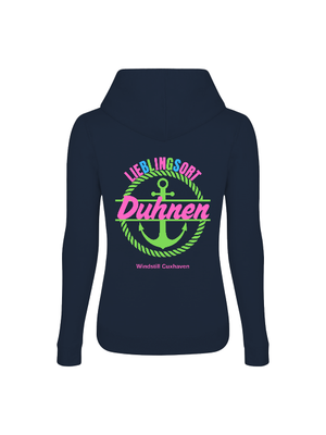 Frauen Hoodie Lieblingsort Duhnen grün Frauen Hoodie Lieblingsort Duhnen grün