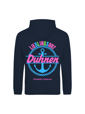 Hoodie Lieblingsort Duhnen blau Unisex Hoodie Lieblingsort Duhnen blau Unisex