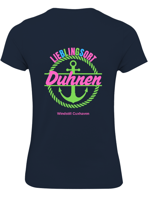 T-Shirt Slim Fit Lieblingsort Duhnen grün T-Shirt Slim Fit Lieblingsort Duhnen grün