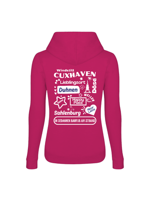 Frauen Hoodie Cuxhaven Wildes Design Frauen Hoodie Cuxhaven Wildes Design
