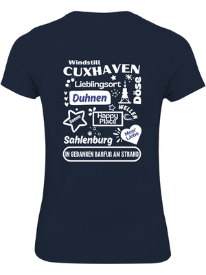 T-Shirt Slim Fit Cuxhaven Wildes Design