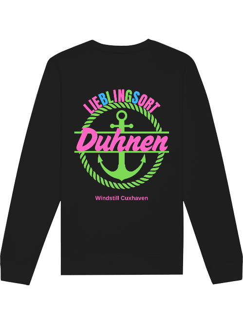 Sweatshirt Lieblingsort Duhnen grün Unisex