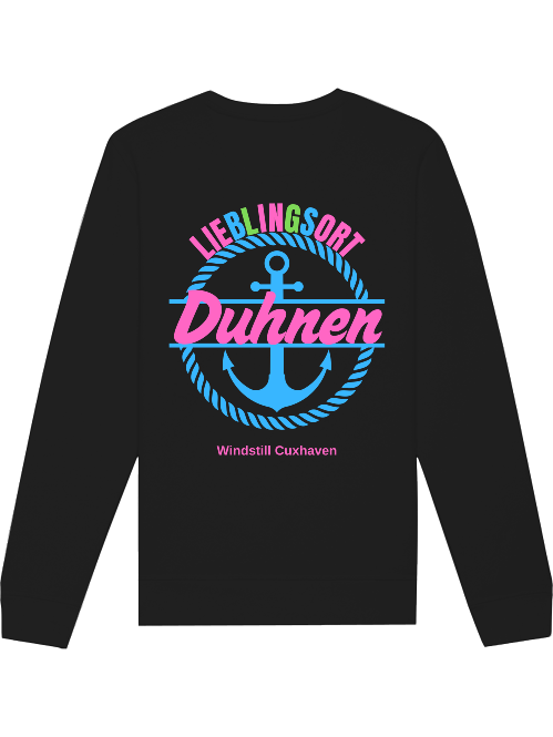 Sweatshirt Lieblingsort Duhnen blau Unisex Sweatshirt Lieblingsort Duhnen blau Unisex