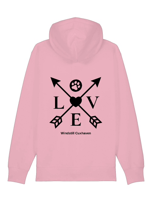 Hoodiejacke Love Pfeile Unisex Hoodiejacke Love Pfeile Unisex