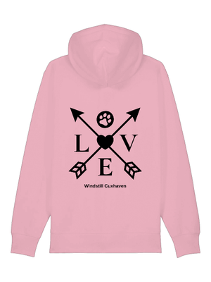 Hoodiejacke Love Pfeile Unisex Hoodiejacke Love Pfeile Unisex