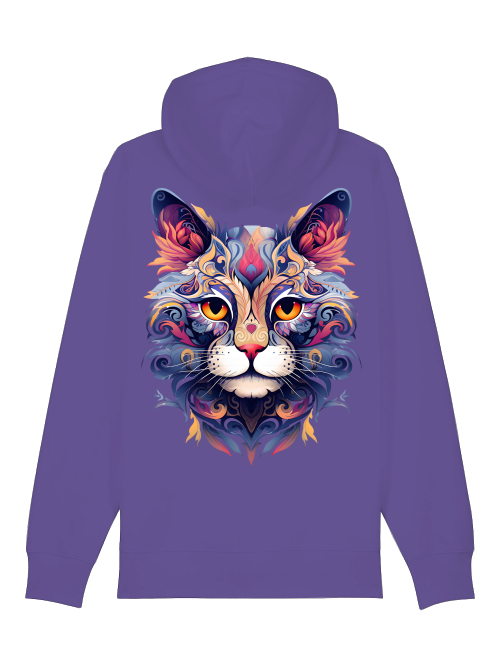 Hoodiejacke Katze Fantasie Unisex Hoodiejacke Katze Fantasie Unisex