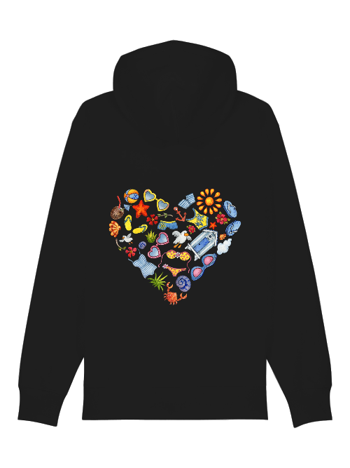 Hoodiejacke Meerherz Unisex Hoodiejacke Meerherz Unisex