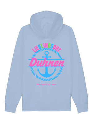 Hoodiejacke Lieblingsort Duhnen blau Unisex Hoodiejacke Lieblingsort Duhnen blau Unisex
