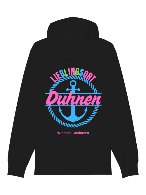 Hoodiejacke Lieblingsort Duhnen blau Unisex Hoodiejacke Lieblingsort Duhnen blau Unisex