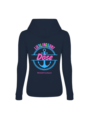 Frauen Hoodie Lieblingsort Döse blau Frauen Hoodie Lieblingsort Döse blau