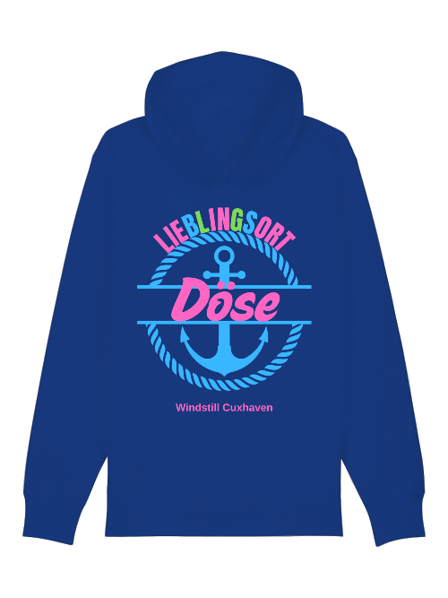 Hoodiejacke Lieblingsort Döse blau Unisex