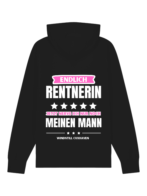 Premium Bio Hoodie Endlich Rentnerin Unisex