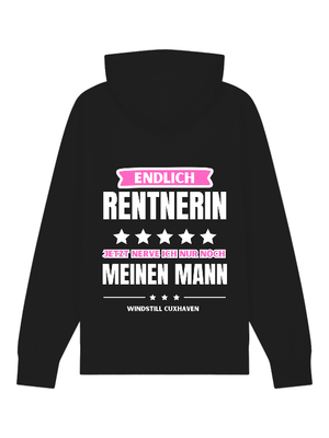 Premium Bio Hoodie Endlich Rentnerin Unisex Premium Bio Hoodie Endlich Rentnerin Unisex