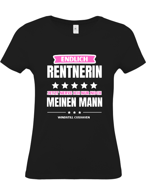 T-Shirt Slim Fit Endlich Rentnerin T-Shirt Slim Fit Endlich Rentnerin