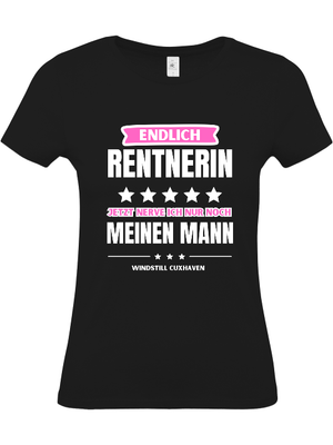 T-Shirt Slim Fit Endlich Rentnerin