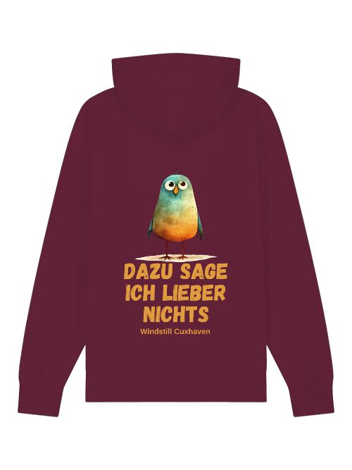 Premium Bio Hoodie Dazu sage ich lieber nichts Unisex
