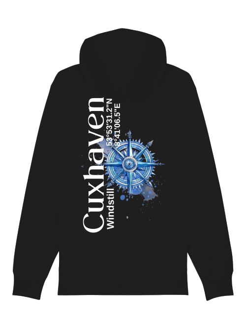 Hoodiejacke Cuxhaven Blauer Kompass Unisex
