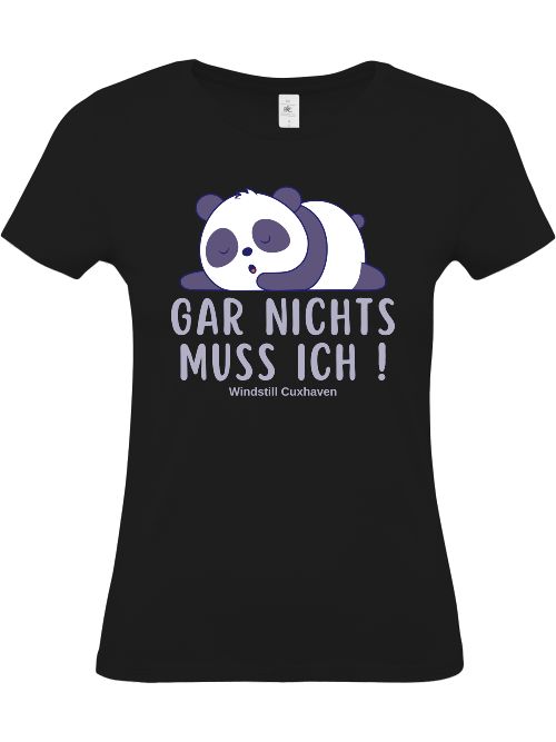 T-Shirt Slim Fit Panda Gar nichts