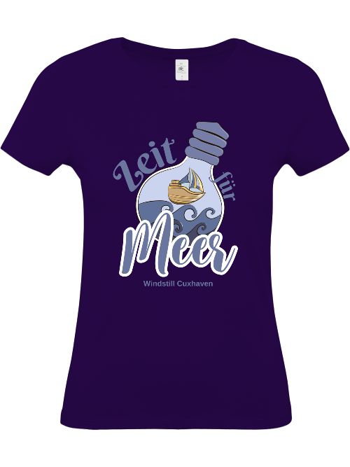 T-Shirt Slim Fit Zeit für Meer