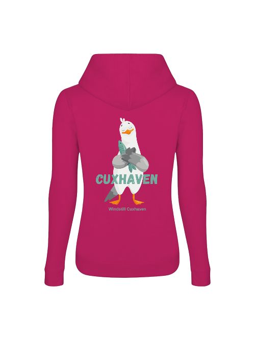 Frauen Hoodie Möwe Cuxhaven