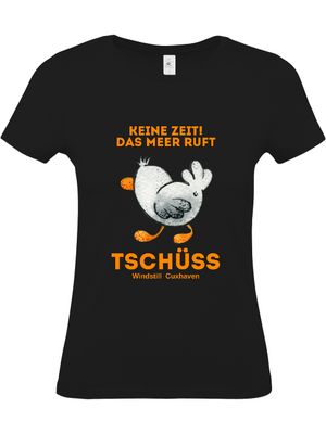 T-Shirt Slim Fit Möwe Tschüss