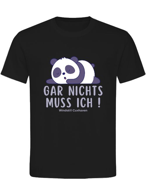 T-Shirt Normal Fit Panda Gar nichts Unisex