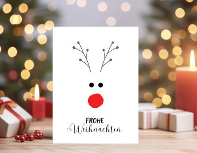 Postkarte "Frohe Weihnachten"