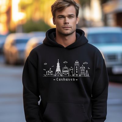 Hoodie Skyline Cuxhaven Unisex