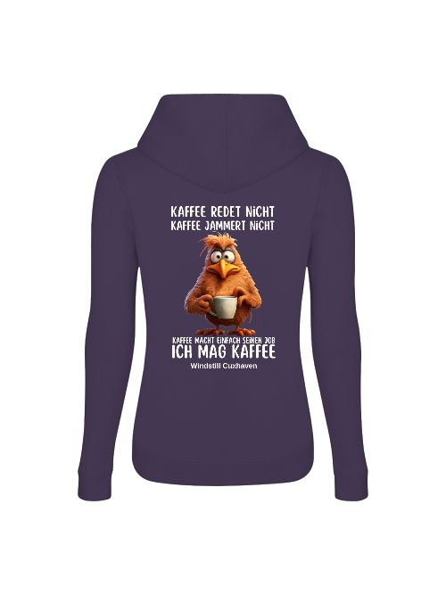 Frauen Hoodie Kaffee