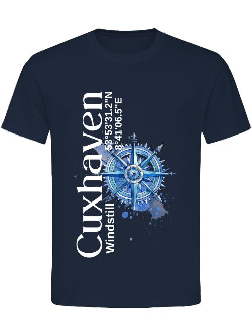 T-Shirt Normal Fit Cuxhaven Blauer Kompass Unisex