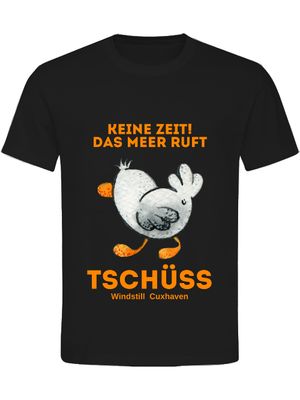 T-Shirt Normal Fit Möwe Tschüss Unisex