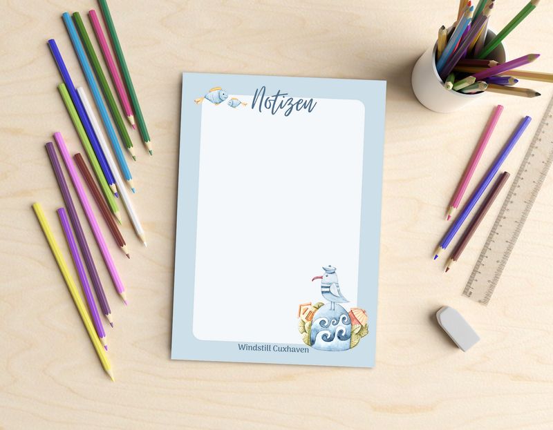 Notizblock A6 "Möwe"