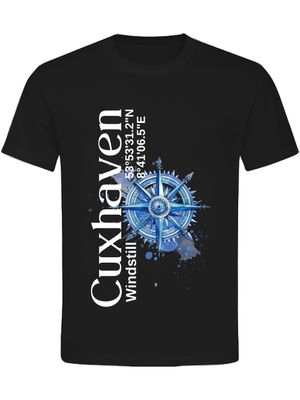 T-Shirt Normal Fit Cuxhaven Blauer Kompass Unisex