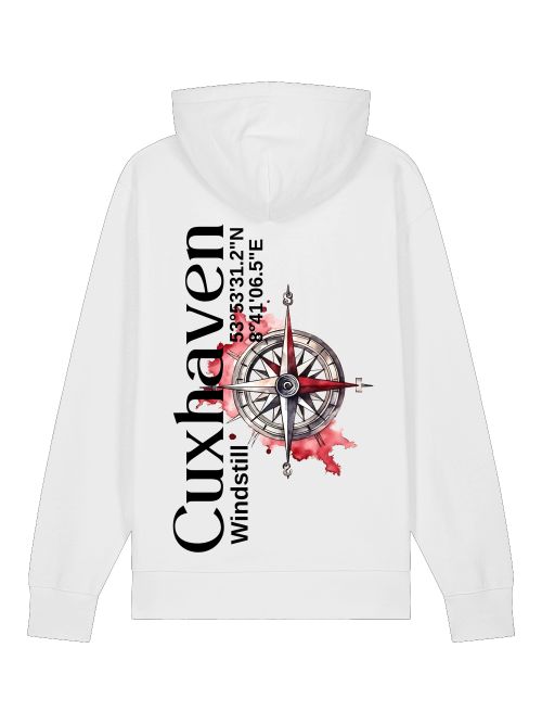 Premium Bio Hoodie Roter Kompass Unisex