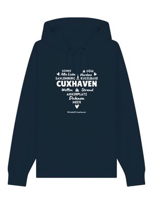 Premium Bio Hoodie Cuxhaven Herz Unisex