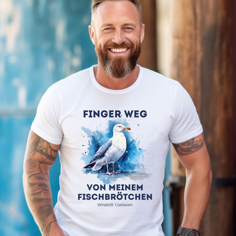 T-Shirt Normal Fit Fischbrötchen Unisex