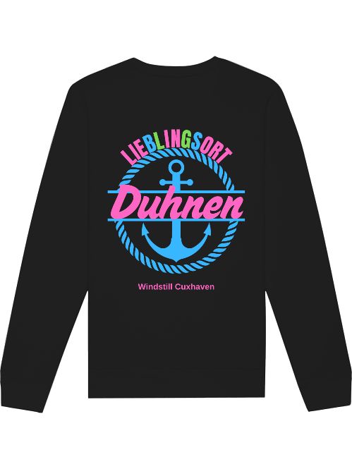 Sweatshirt Lieblingsort Duhnen blau Unisex
