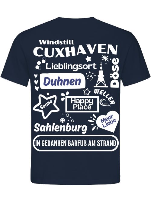 T-Shirt Normal Cuxhaven Wildes Design Unisex
